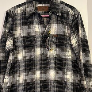 Orvis Monochrome Plaid Men's Shacket nwt